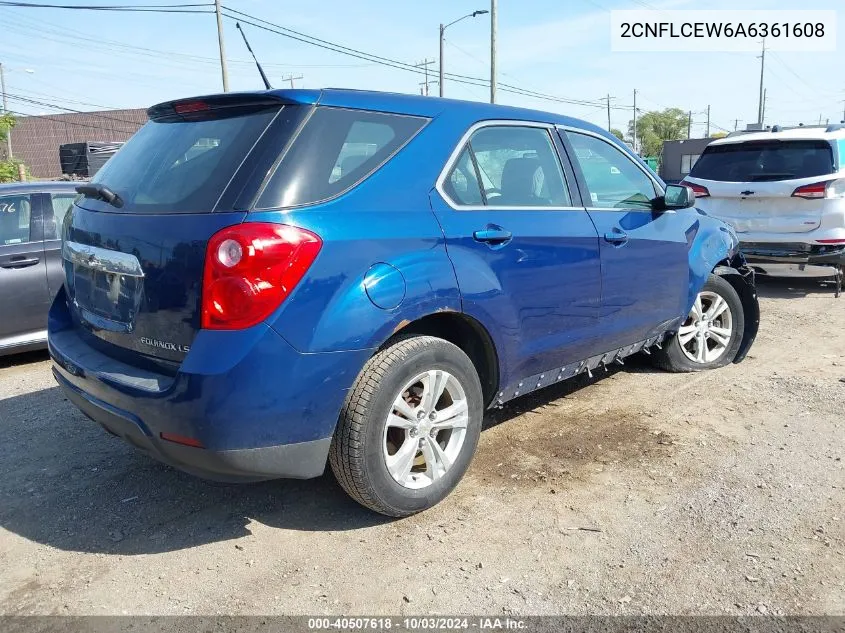 2010 Chevrolet Equinox Ls VIN: 2CNFLCEW6A6361608 Lot: 40507618