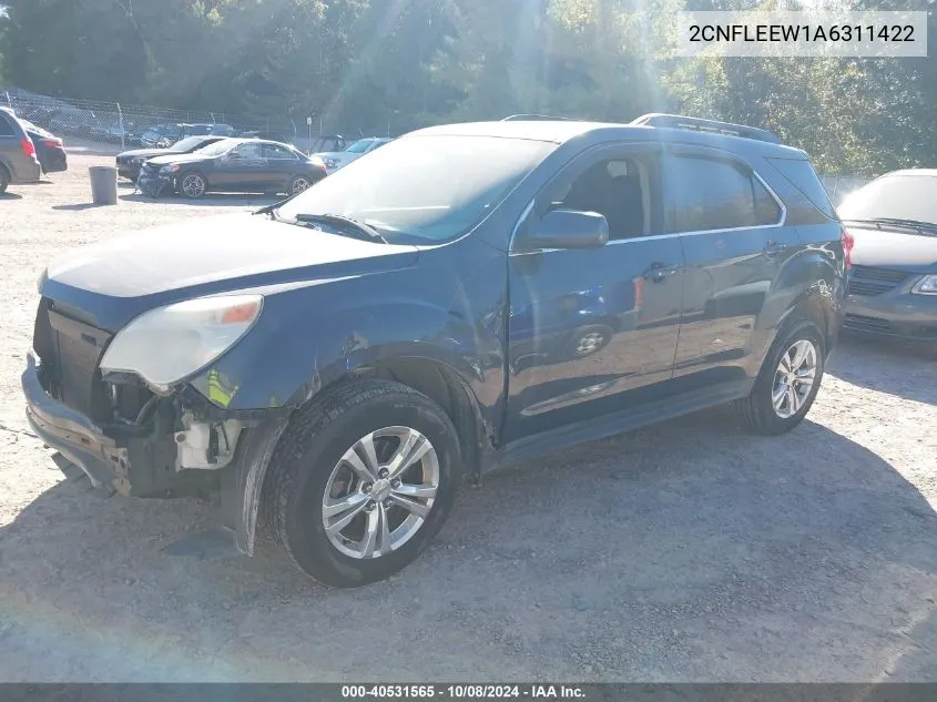 2010 Chevrolet Equinox Lt VIN: 2CNFLEEW1A6311422 Lot: 40531565