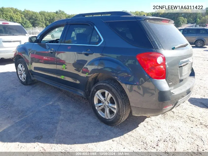 2010 Chevrolet Equinox Lt VIN: 2CNFLEEW1A6311422 Lot: 40531565