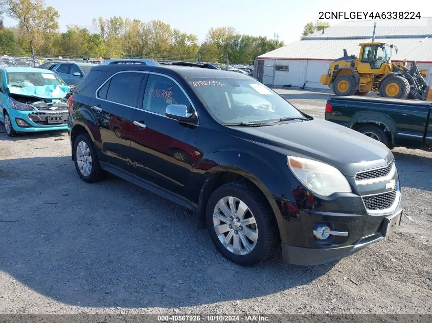 2010 Chevrolet Equinox Ltz VIN: 2CNFLGEY4A6338224 Lot: 40567926