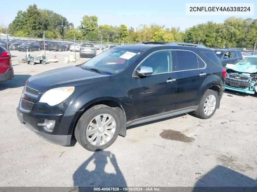 2010 Chevrolet Equinox Ltz VIN: 2CNFLGEY4A6338224 Lot: 40567926