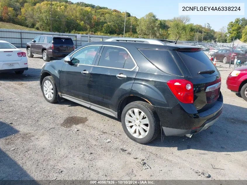 2010 Chevrolet Equinox Ltz VIN: 2CNFLGEY4A6338224 Lot: 40567926