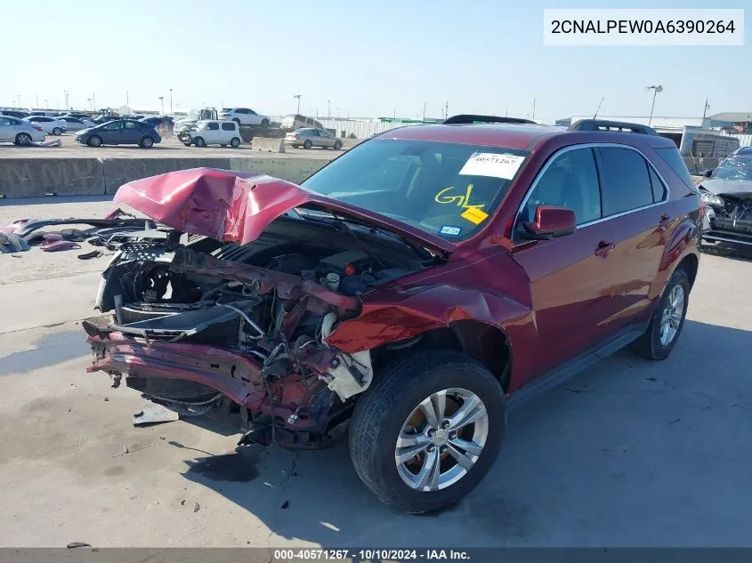 2010 Chevrolet Equinox Lt VIN: 2CNALPEW0A6390264 Lot: 40571267