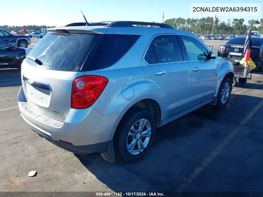 2CNALDEW2A6394315 2010 Chevrolet Equinox Lt