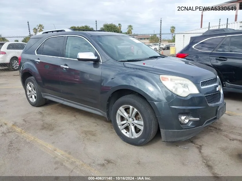 2010 Chevrolet Equinox Lt VIN: 2CNALPEW6A6330649 Lot: 40631140