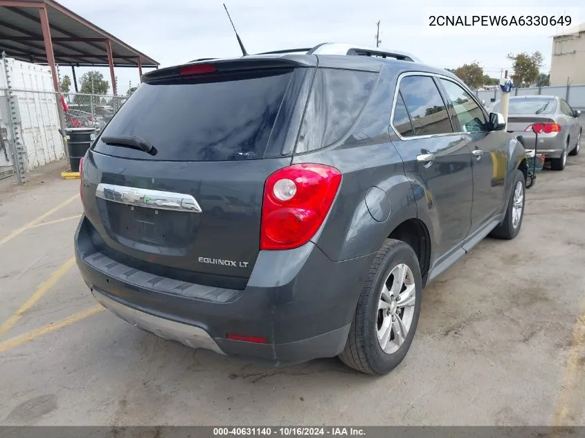 2010 Chevrolet Equinox Lt VIN: 2CNALPEW6A6330649 Lot: 40631140