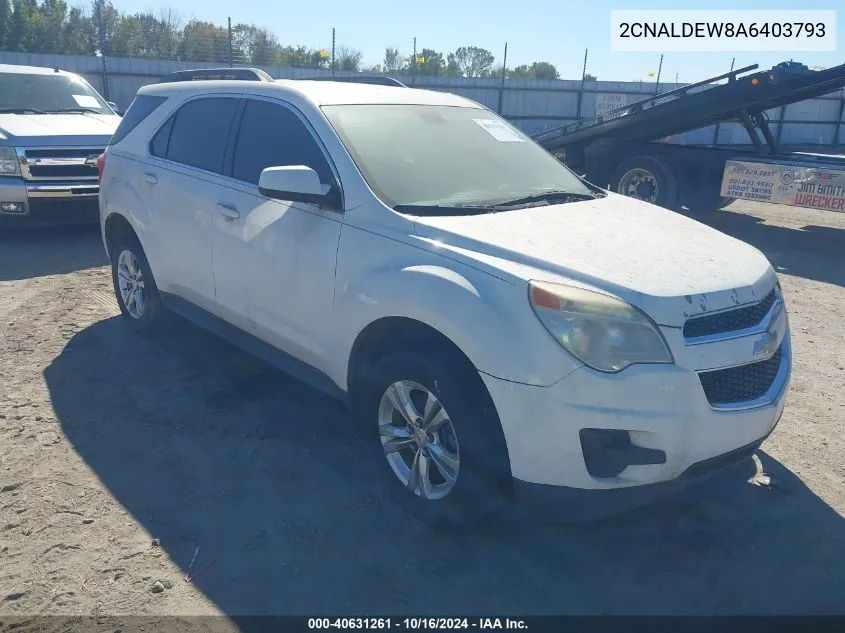 2CNALDEW8A6403793 2010 Chevrolet Equinox Lt