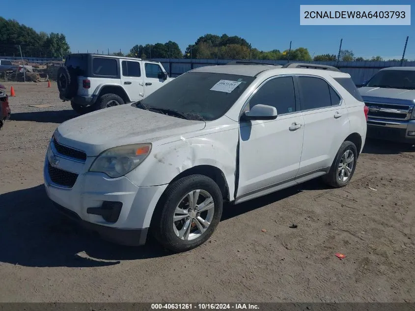 2CNALDEW8A6403793 2010 Chevrolet Equinox Lt