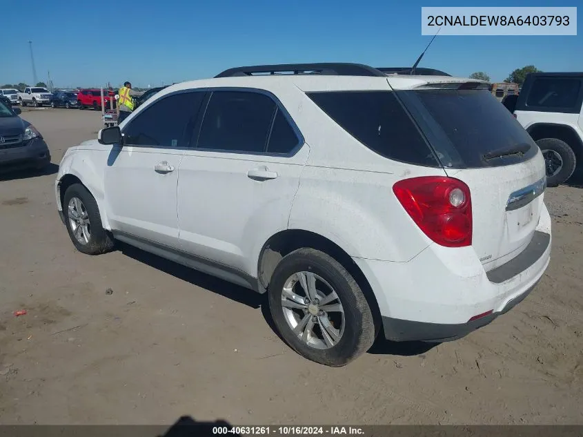 2CNALDEW8A6403793 2010 Chevrolet Equinox Lt