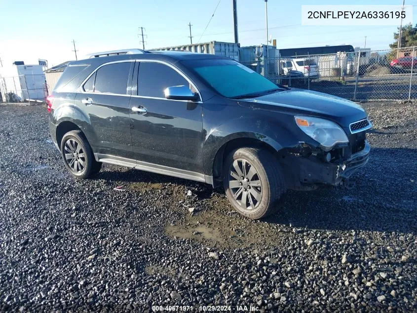 2010 Chevrolet Equinox Lt VIN: 2CNFLPEY2A6336195 Lot: 40671971