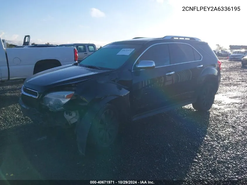 2010 Chevrolet Equinox Lt VIN: 2CNFLPEY2A6336195 Lot: 40671971