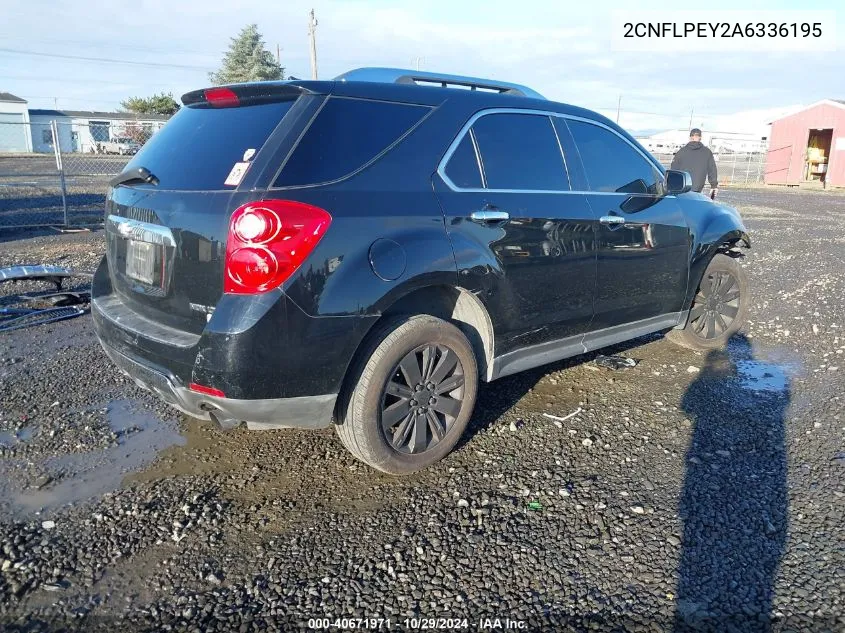 2010 Chevrolet Equinox Lt VIN: 2CNFLPEY2A6336195 Lot: 40671971