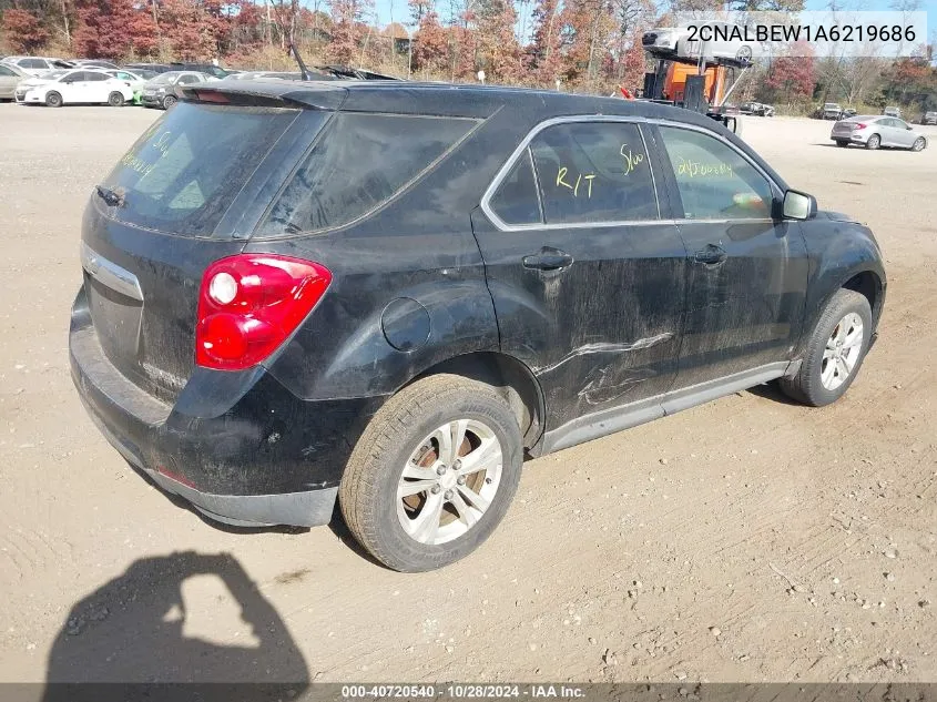 2010 Chevrolet Equinox Ls VIN: 2CNALBEW1A6219686 Lot: 40720540