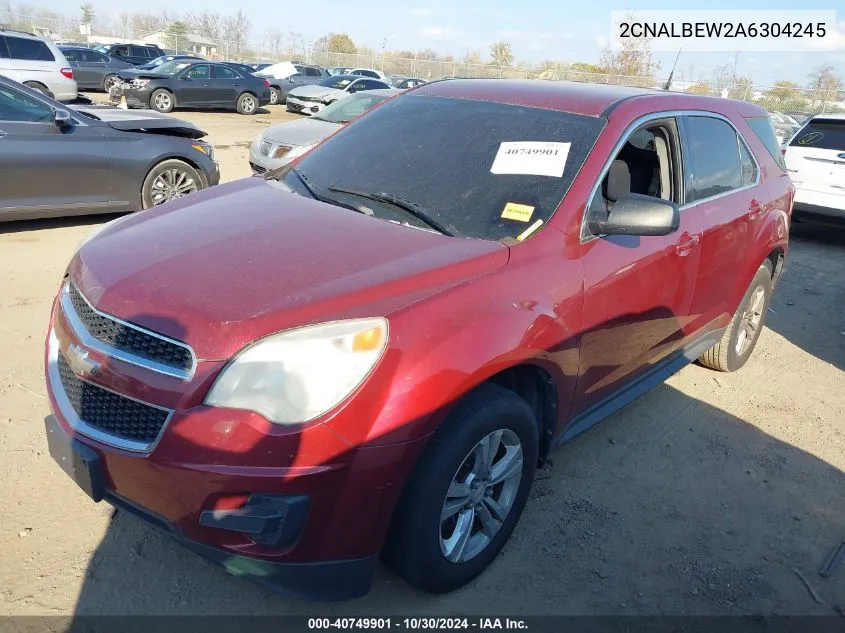 2CNALBEW2A6304245 2010 Chevrolet Equinox Ls