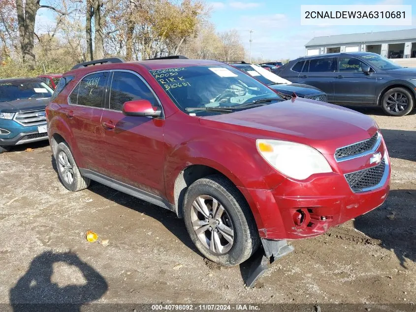 2CNALDEW3A6310681 2010 Chevrolet Equinox Lt