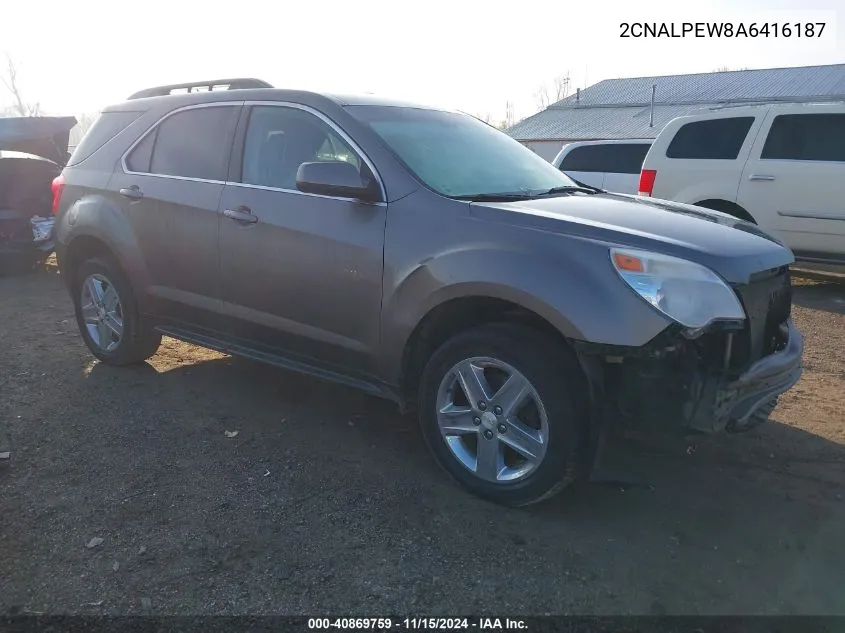 2010 Chevrolet Equinox Lt VIN: 2CNALPEW8A6416187 Lot: 40869759