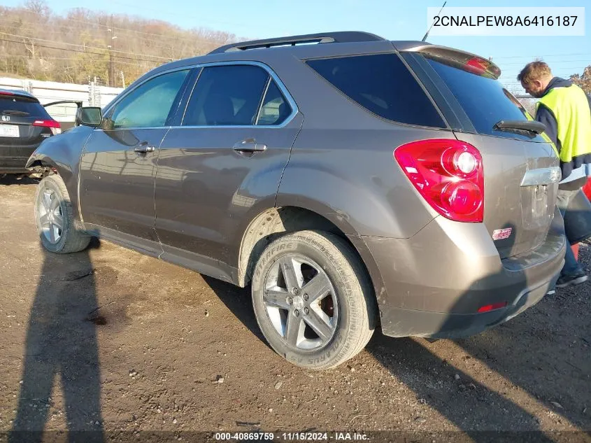 2010 Chevrolet Equinox Lt VIN: 2CNALPEW8A6416187 Lot: 40869759