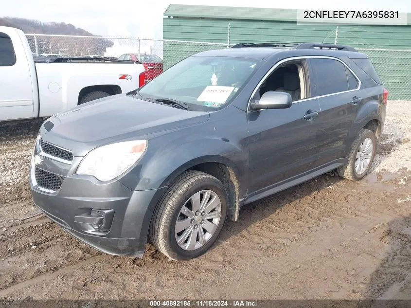 2010 Chevrolet Equinox Lt VIN: 2CNFLEEY7A6395831 Lot: 40892185