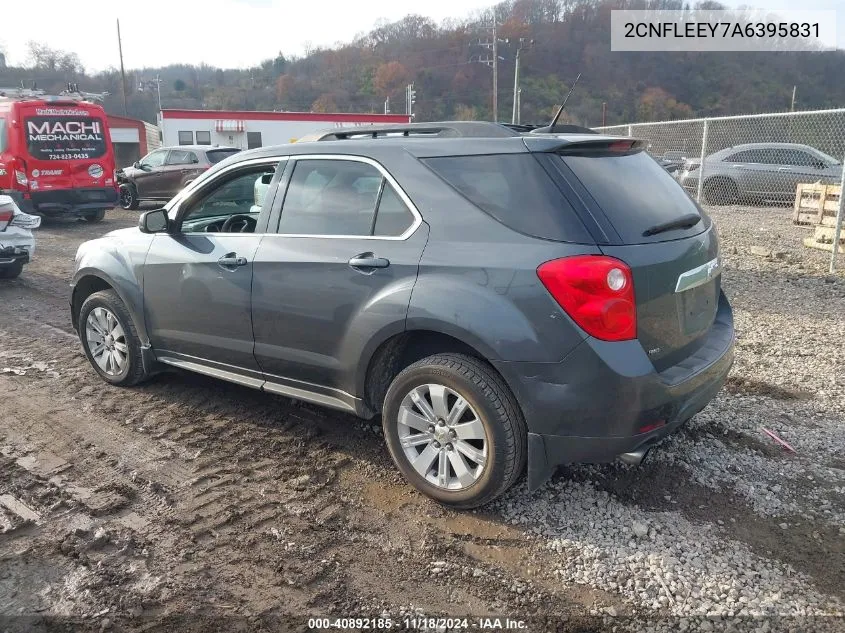 2010 Chevrolet Equinox Lt VIN: 2CNFLEEY7A6395831 Lot: 40892185