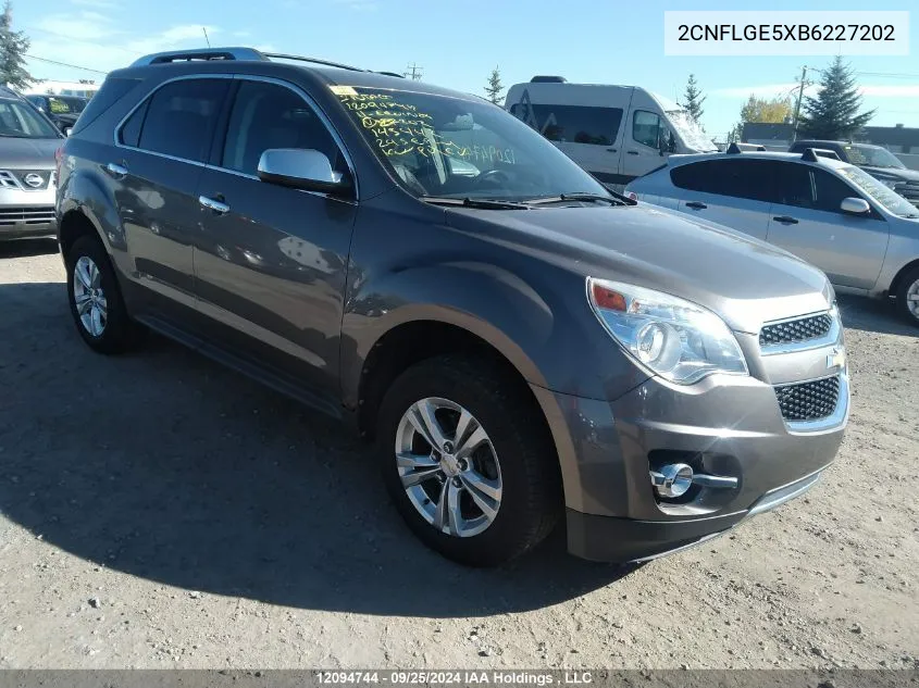 2CNFLGE5XB6227202 2011 Chevrolet Equinox