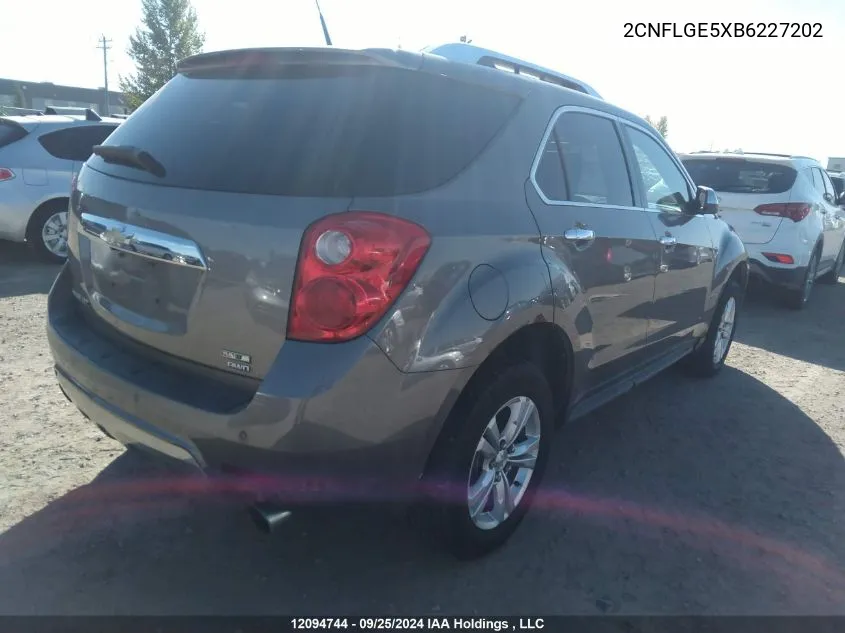 2CNFLGE5XB6227202 2011 Chevrolet Equinox