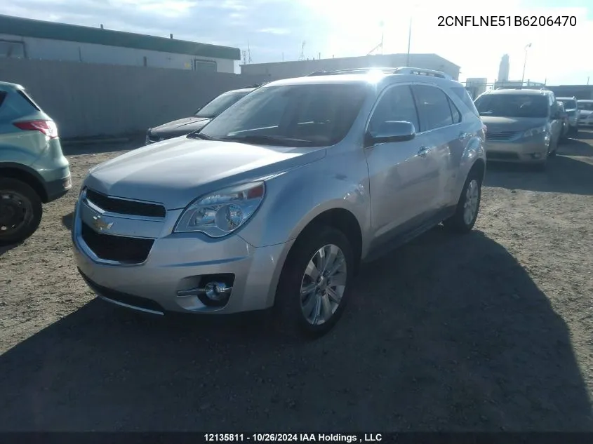 2011 Chevrolet Equinox VIN: 2CNFLNE51B6206470 Lot: 12135811