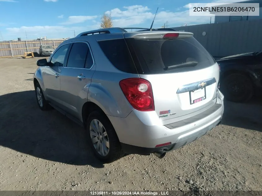 2011 Chevrolet Equinox VIN: 2CNFLNE51B6206470 Lot: 12135811