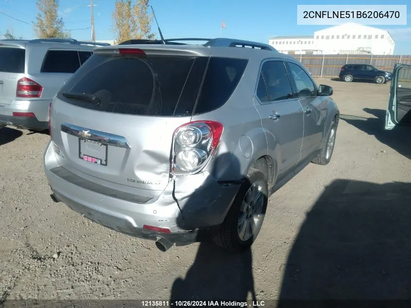 2011 Chevrolet Equinox VIN: 2CNFLNE51B6206470 Lot: 12135811