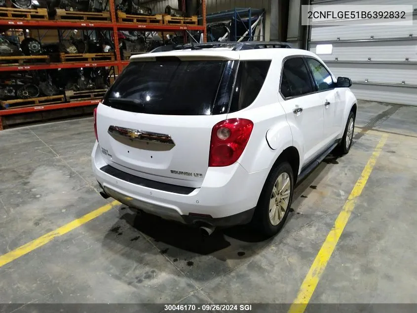 2CNFLGE51B6392832 2011 Chevrolet Equinox Ltz