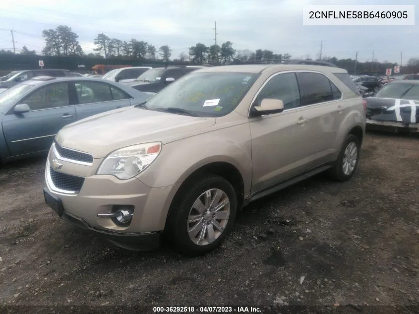 2011 Chevrolet Equinox 2Lt VIN: 2CNFLNE58B6460905 Lot: 36292518