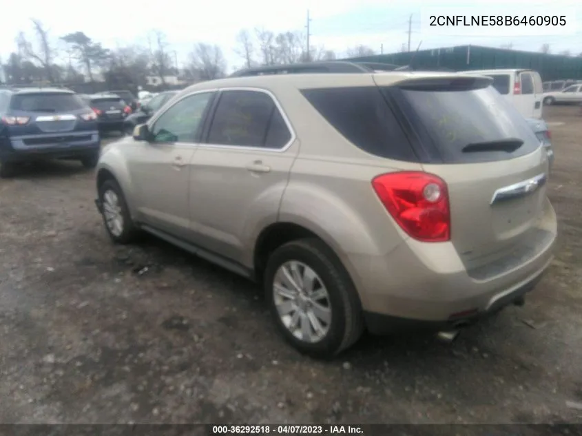 2011 Chevrolet Equinox 2Lt VIN: 2CNFLNE58B6460905 Lot: 36292518