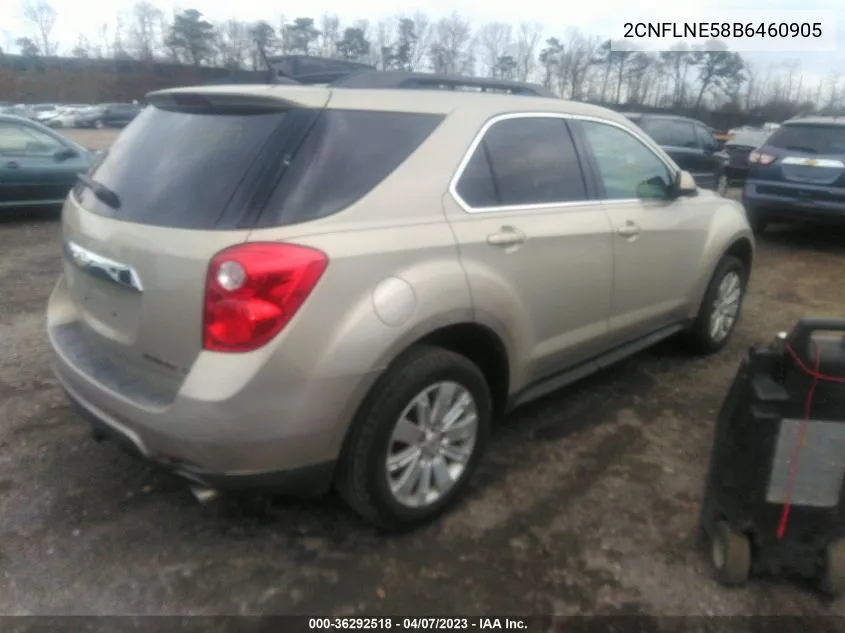 2011 Chevrolet Equinox 2Lt VIN: 2CNFLNE58B6460905 Lot: 36292518