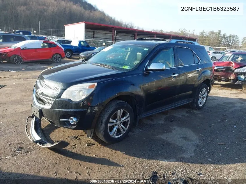 2011 Chevrolet Equinox Ltz VIN: 2CNFLGEC1B6323587 Lot: 38810236