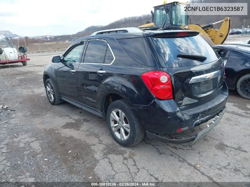 2011 Chevrolet Equinox Ltz VIN: 2CNFLGEC1B6323587 Lot: 38810236