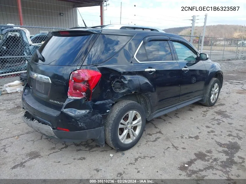 2011 Chevrolet Equinox Ltz VIN: 2CNFLGEC1B6323587 Lot: 38810236