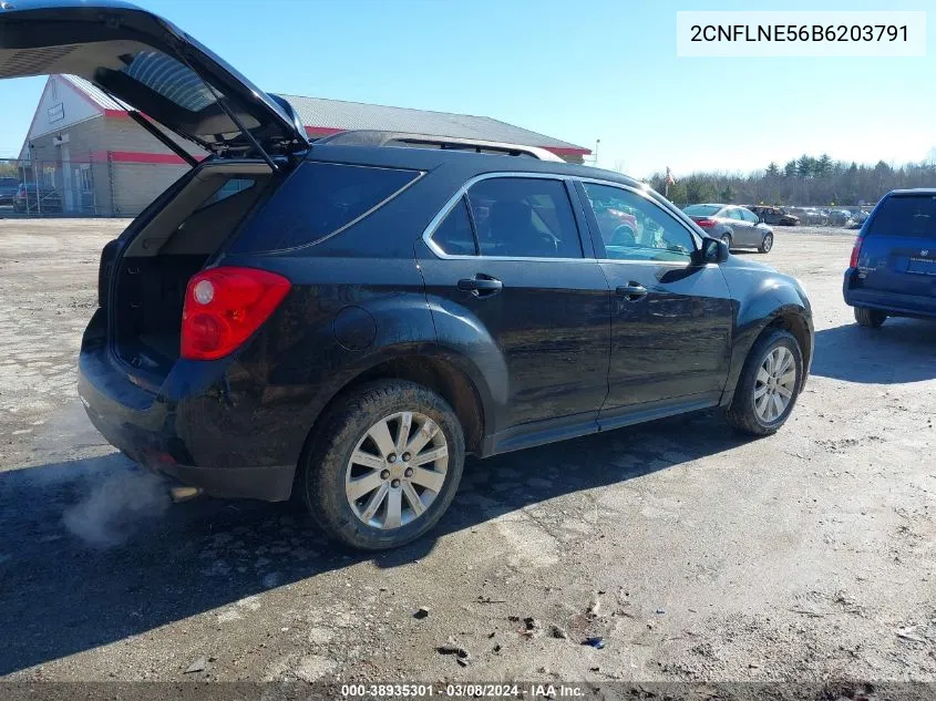 2011 Chevrolet Equinox 2Lt VIN: 2CNFLNE56B6203791 Lot: 38935301