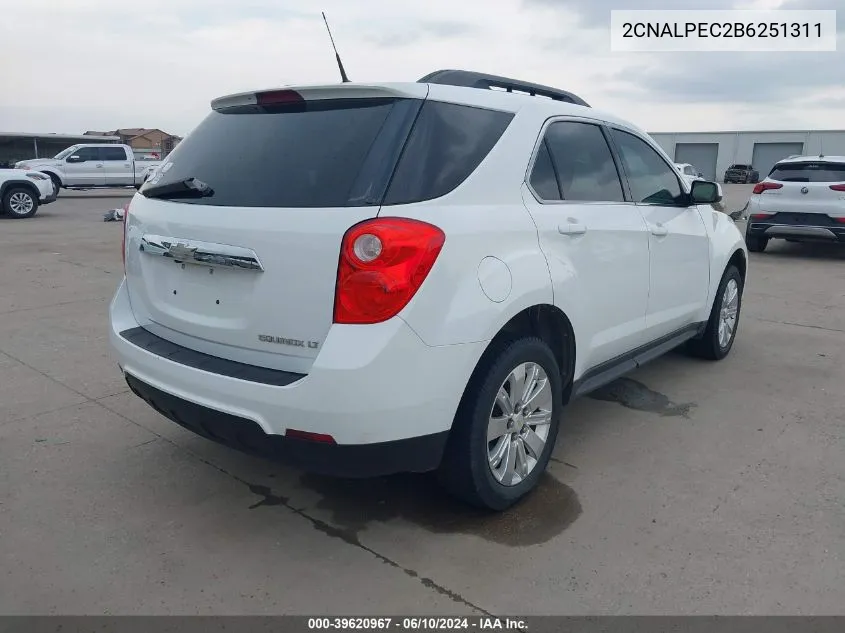 2011 Chevrolet Equinox 2Lt VIN: 2CNALPEC2B6251311 Lot: 39620967