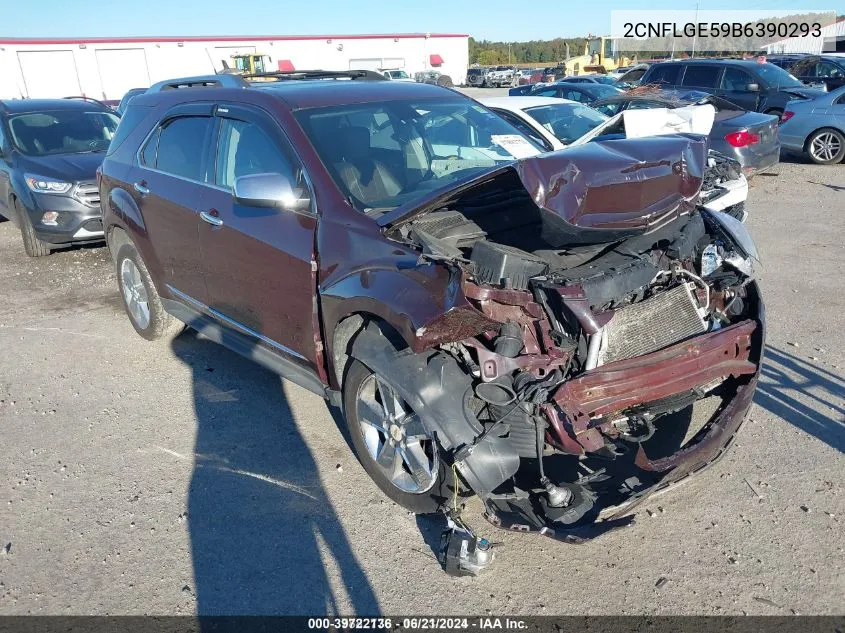 2011 Chevrolet Equinox Ltz VIN: 2CNFLGE59B6390293 Lot: 39722136