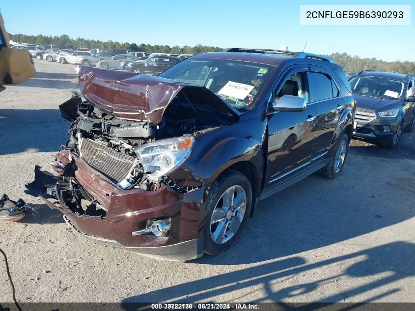 2011 Chevrolet Equinox Ltz VIN: 2CNFLGE59B6390293 Lot: 39722136