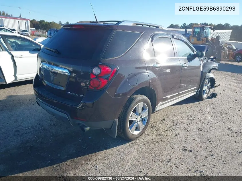 2011 Chevrolet Equinox Ltz VIN: 2CNFLGE59B6390293 Lot: 39722136