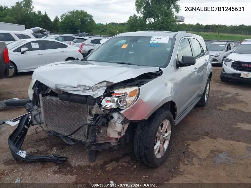 2011 Chevrolet Equinox Ls VIN: 2GNALBEC7B1245631 Lot: 39881513