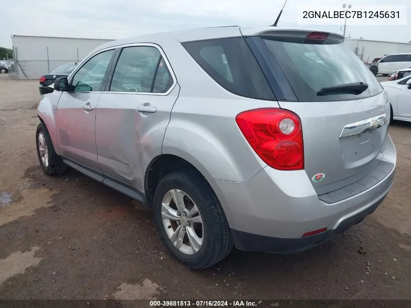 2011 Chevrolet Equinox Ls VIN: 2GNALBEC7B1245631 Lot: 39881513