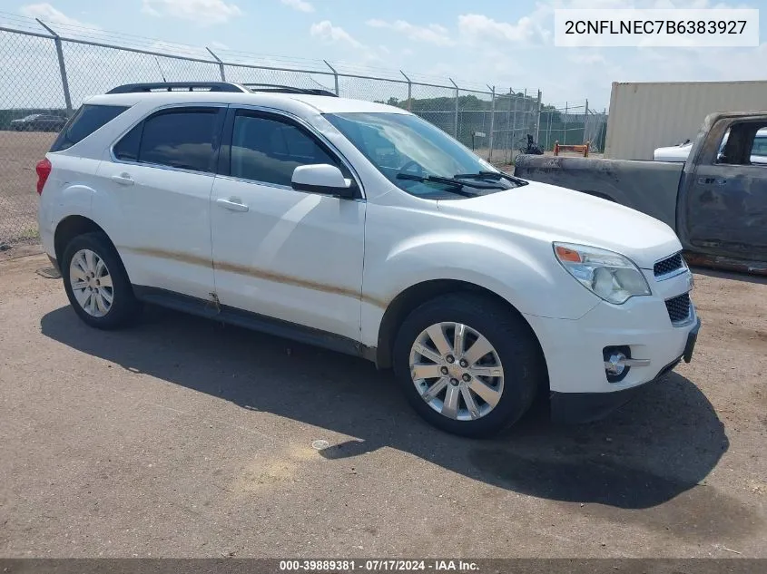 2011 Chevrolet Equinox 2Lt VIN: 2CNFLNEC7B6383927 Lot: 39889381