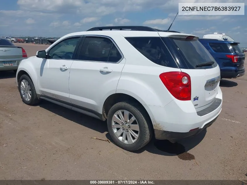 2011 Chevrolet Equinox 2Lt VIN: 2CNFLNEC7B6383927 Lot: 39889381