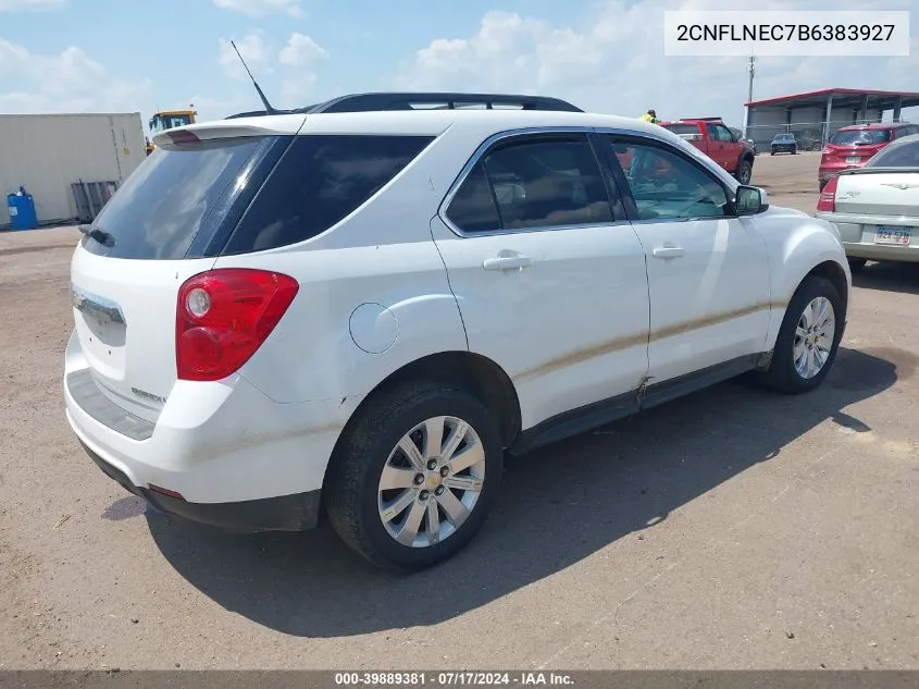 2011 Chevrolet Equinox 2Lt VIN: 2CNFLNEC7B6383927 Lot: 39889381