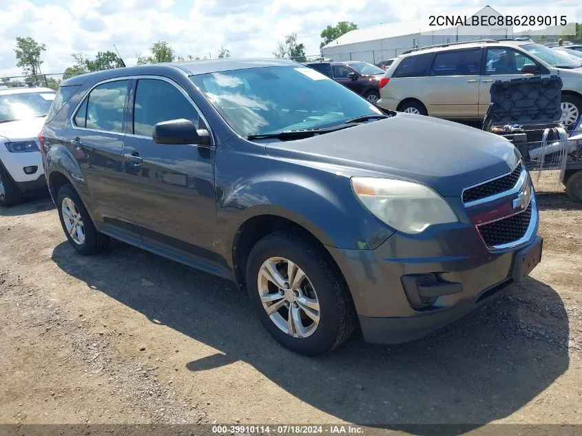 2011 Chevrolet Equinox Ls VIN: 2CNALBEC8B6289015 Lot: 39910114