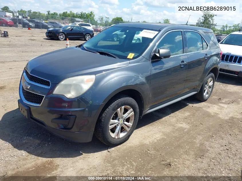 2011 Chevrolet Equinox Ls VIN: 2CNALBEC8B6289015 Lot: 39910114