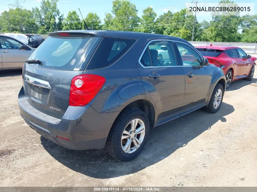 2011 Chevrolet Equinox Ls VIN: 2CNALBEC8B6289015 Lot: 39910114