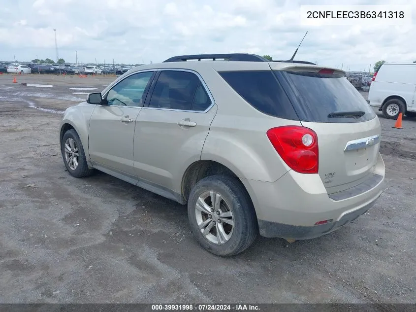 2011 Chevrolet Equinox 1Lt VIN: 2CNFLEEC3B6341318 Lot: 39931998