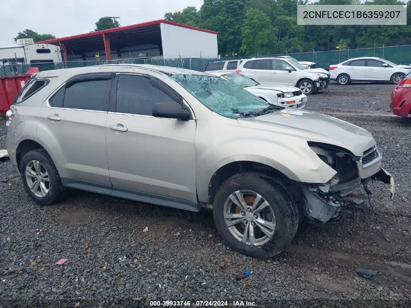 2CNFLCEC1B6359207 2011 Chevrolet Equinox Ls